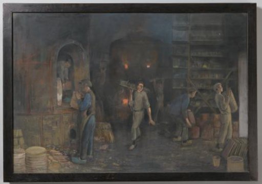 The pottery factory 'Goedewagen' in Gouda: the ovens