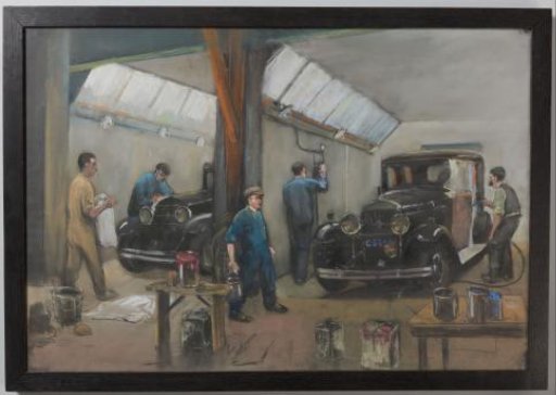Automobile workshop of the Amsterdamsche Rijtuig Maatschappij (ARM)