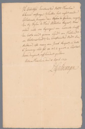Handwritten document