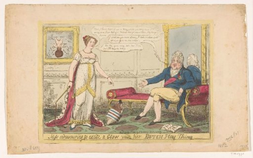 Princess Charlotte Exhausted with Her Dutch Toll, 1814