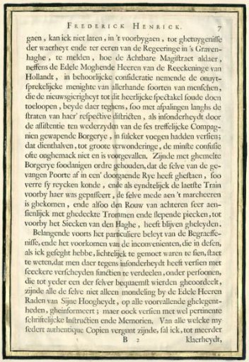 Description of the Funeral of Frederick Henry, p. 07