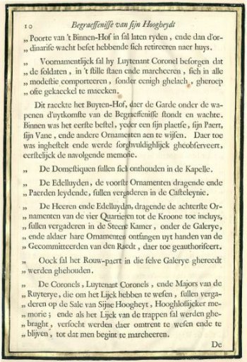 Description of the Funeral of Frederick Henry, p. 10