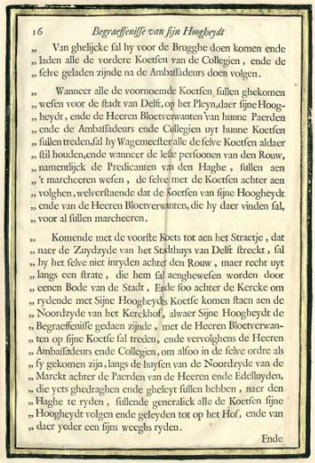Description of the Funeral of Frederick Henry, p. 16