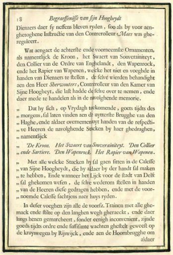 Description of the Funeral of Frederick Henry, p. 18