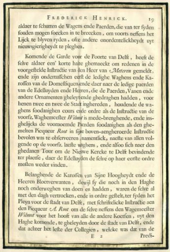 Description of the Funeral of Frederick Henry, p. 19