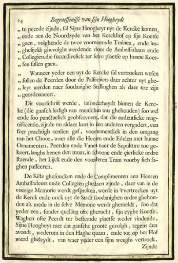 Description of the Funeral of Frederick Henry, p. 24
