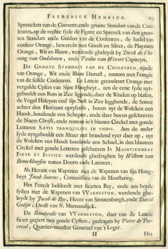 Description of the funeral of Frederick Henry, p. 29