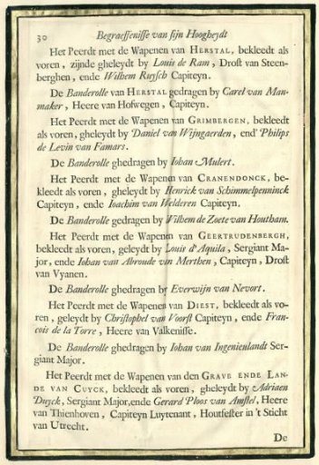 Description of the funeral of Frederick Henry, p. 30