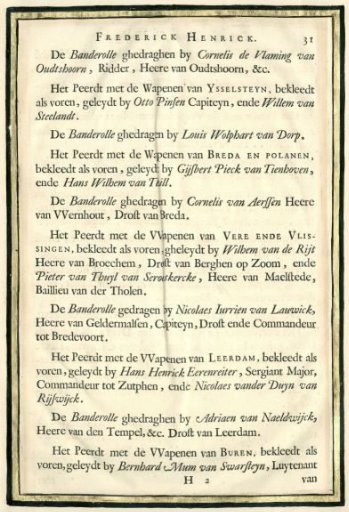 Description of the funeral of Frederick Henry, p. 31