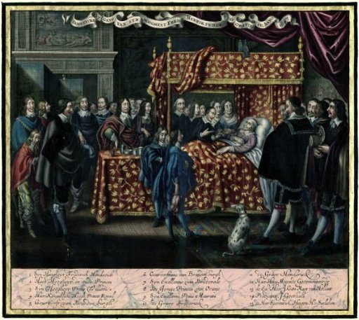 Mortal Departure of His Highness Fred. Henry Prince of Orange etc. Anno 1647