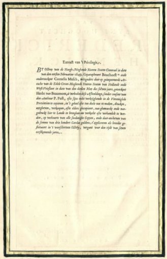 Title page 'Funeral of His Highness Frederick Henry' etc.
