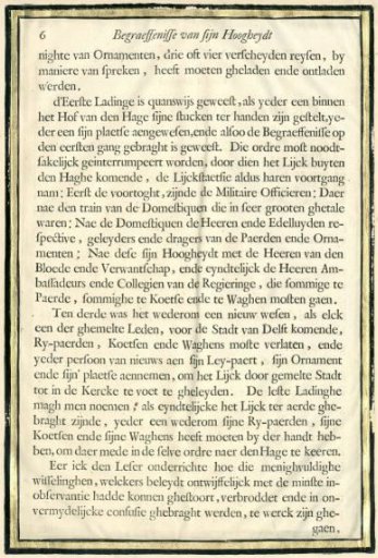 Description of the Funeral of Frederick Henry, p. 06
