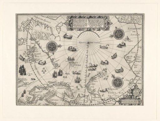 Map of the Arctic region, 1598