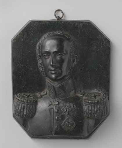 Plaquette with King William II of the Netherlands (1792-1849)