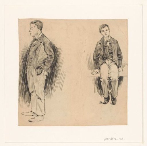Rich Man's Son Dressed in a Dignified Suit
