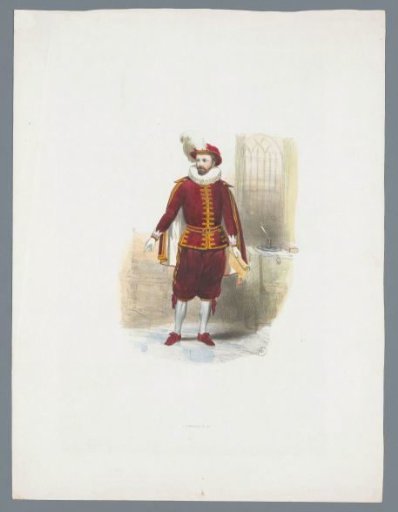 Man in historical costume