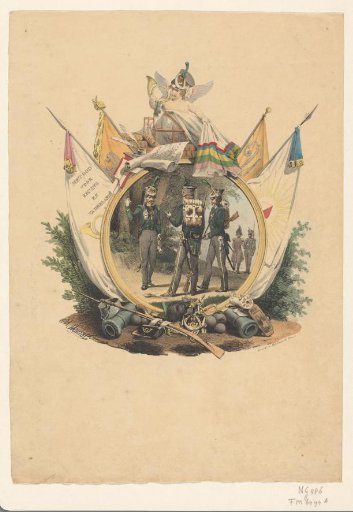 Medallion with the Volunteer Hunters of the University of Utrecht, 1830