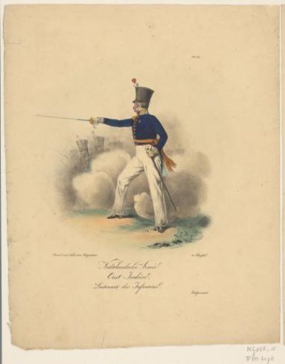 Dutch Army / East Indies, Lieutenant of the Infantry