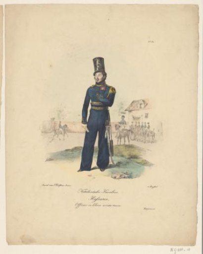 Dutch Cavalry / Hussars, Officer in small winter uniform