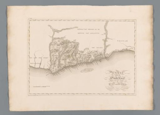 Map of the coast of Ghana