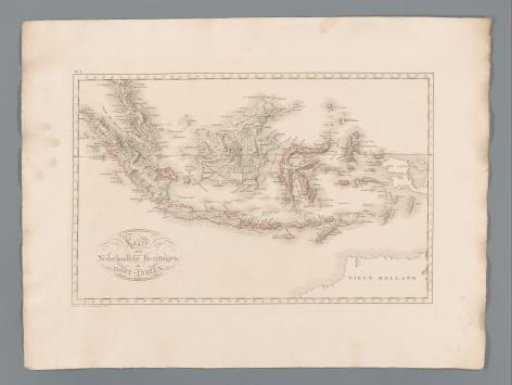 Map of Indonesia, with Sumatra, Borneo, Celebes and part of Malaysia