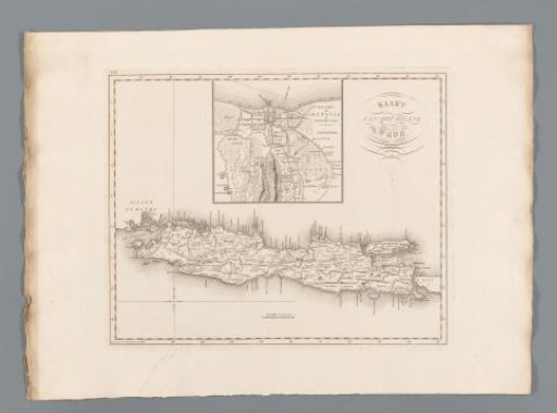 Map of Java with inset of Jakarta