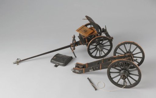 Ammunition Wagon Belonging to a Bronze Model of a Short 3-Pounder on Carriage