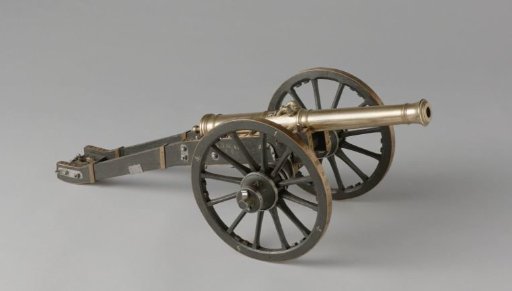 Bronze Model of a Long 6-Pounder on Carriage