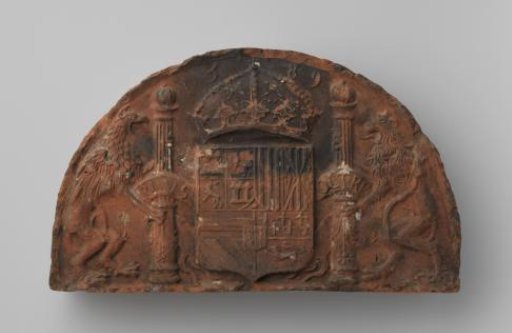 Haarddeksteen met het wapen van Filips II