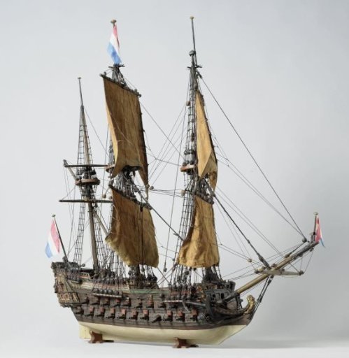 Model of the warship Salamander or Draak