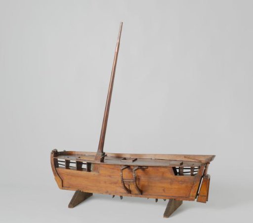 Model of a Vessel with Paddle Wheels Amidships