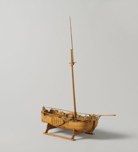 Model of a Gaff-Rigged Gunboat