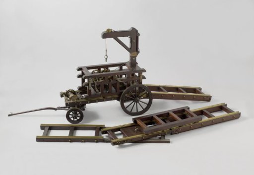 Model of an Artillery Crane on Tracks