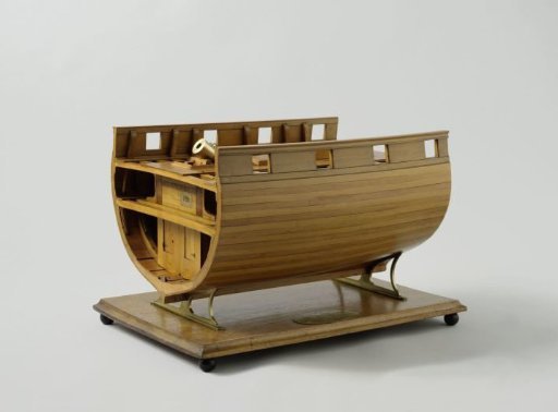 Model of the Mortar Bed of a Bomb Sloop