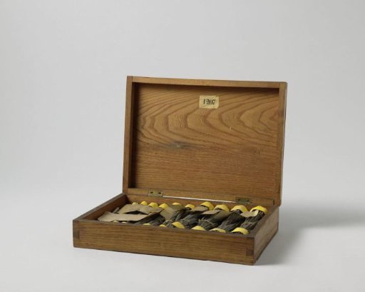 Box with Samples of Metal Shrouds
