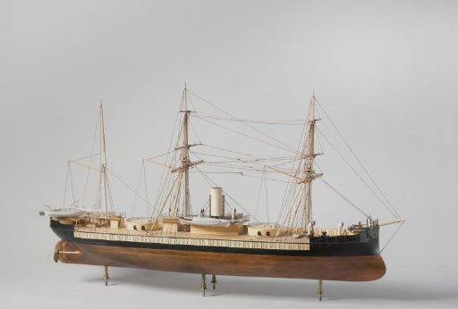 Model of an Ironclad Ram Ship