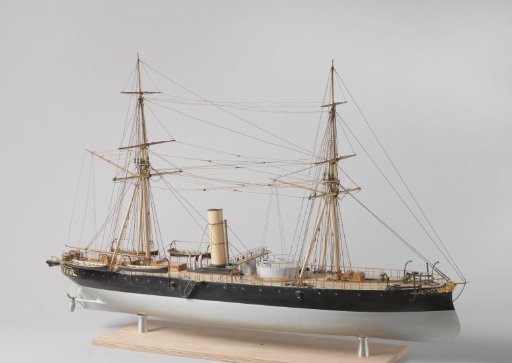 Model of an Ironclad Ram Ship
