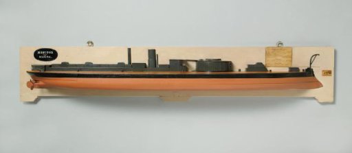 Half model of a monitor ram
