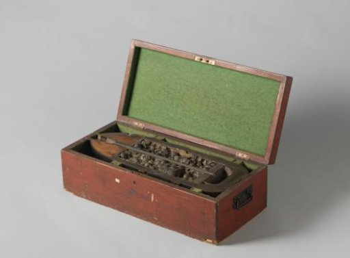 23-cm Shrapnel Shell in a Wooden Box