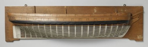 Half Model of a 60-Gun Frigate