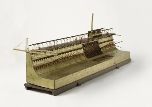 Model of Part of a Floating Dry Dock
