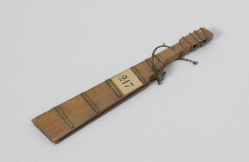 Model of a Rudder to Be Steered with Tackles