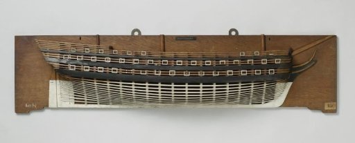 Half Model of an 80-Gun Ship of the Line