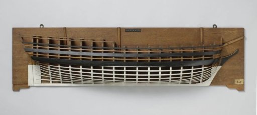 Half Model of an 80-Gun Ship of the Line