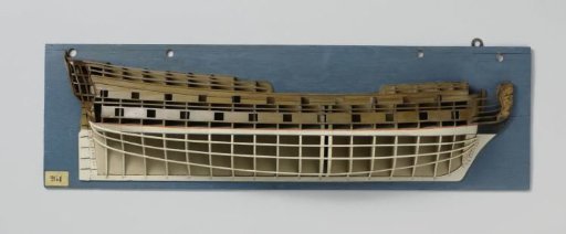 Half model of a 54-gun ship of the line