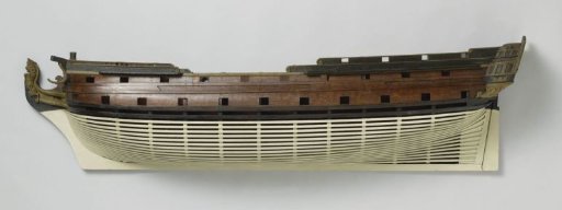 Half Model of a 54-Gun Ship of the Line