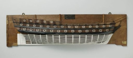 Half Model of a 68-Gun Ship of the Line