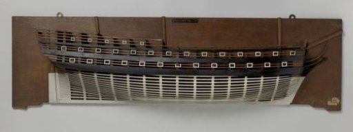 Half Model of a 68-Gun Ship of the Line