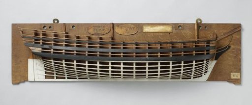 Half Model of a 68-Gun Ship of the Line