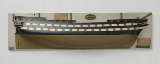 Half model of an 84-gun ship of the line